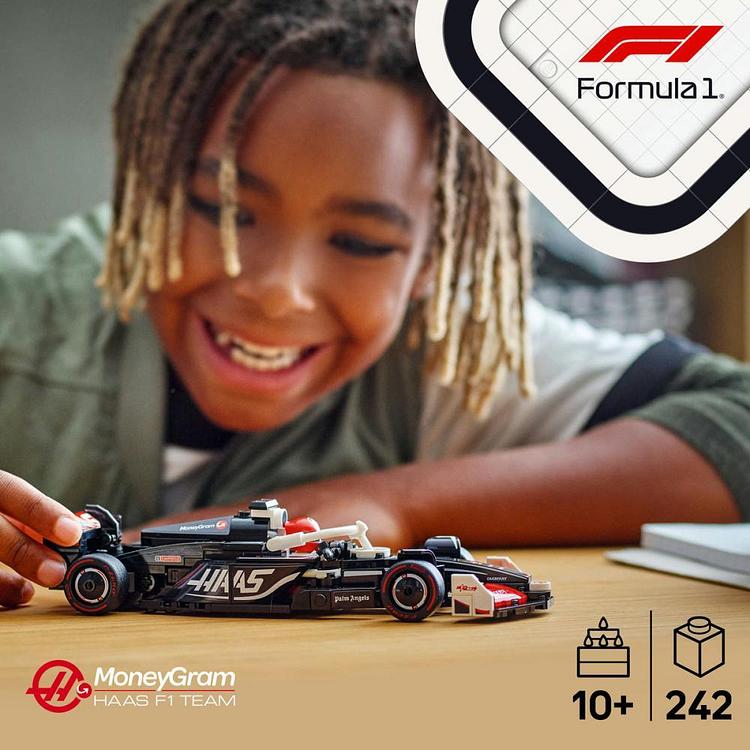 77250 MoneyGram Haas F1 Team VF-24 레이스 카 레고 스피드 챔피언