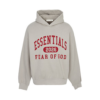 FEAR OF GOD [FEAR OF GOD] 피어오브갓 에센셜 남성 기모 후드티 192HO256862F SMOKE GREY | 신세계V