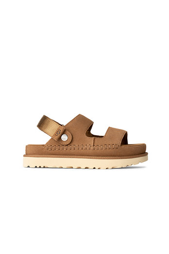 UGG [WOMEN] 클래식 스웨이드 벨크로 샌들  (골든스타 글라이드) | 신세계V
