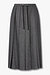 울 블렌드 플리츠 롱 스커트
