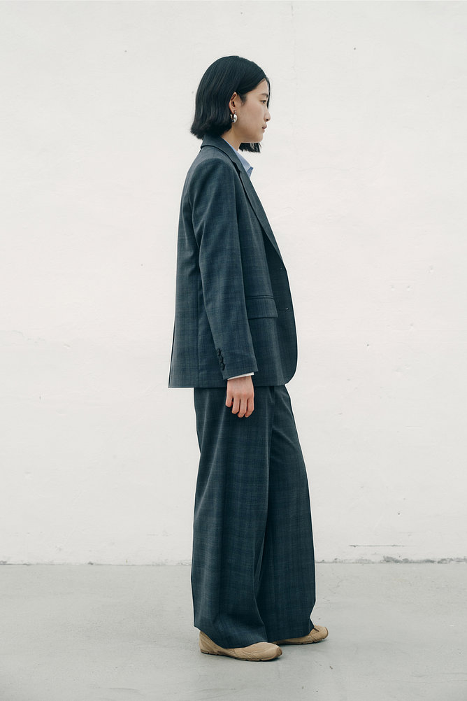 플랩 포켓 싱글 자켓