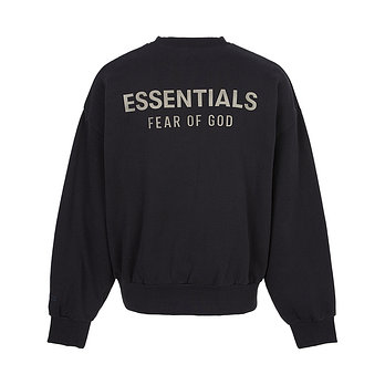 FEAR OF GOD [FEAR OF GOD] 피어오브갓 에센셜 남성 기모 맨투맨 192SP252040F JET BLACK | 신세계V