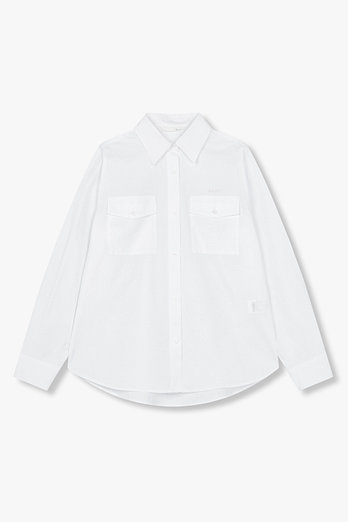 GCUT 자수 로고 아웃 포켓 코튼 셔츠 | 신세계V