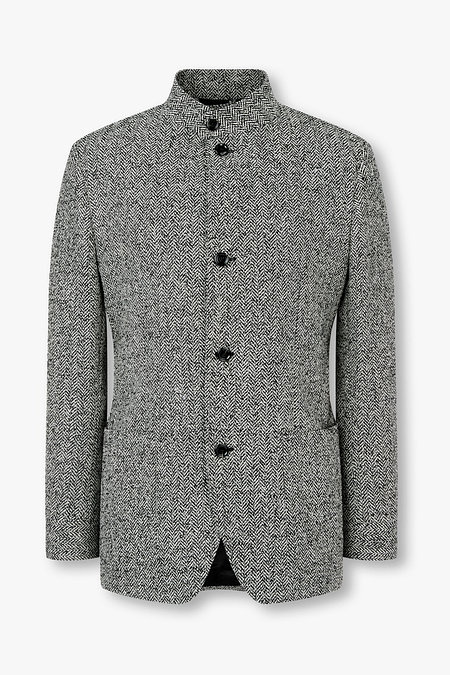 LARDINI 차이나카라 헤링본 컨템 자켓 | 신세계V