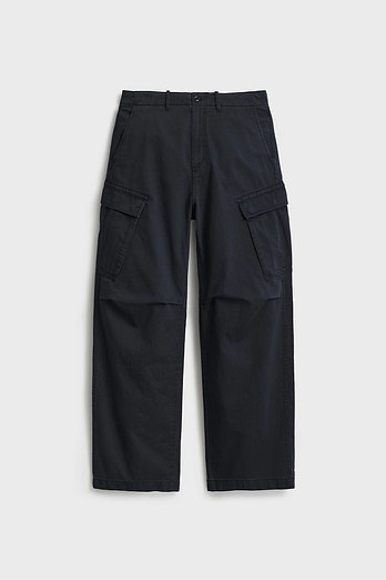 POTTERY Garment Washed Cargo Pants_Dark Navy | 신세계V