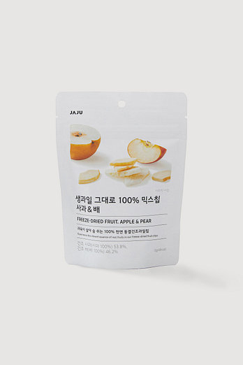 JAJU 생과일 그대로 100% 믹스칩_사과&배 | 신세계V