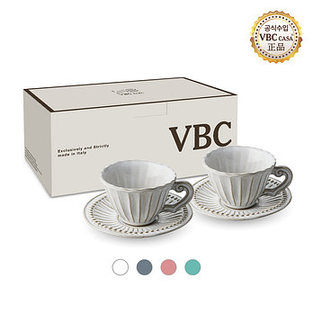 VBC CASA [SET] 폰다코 스트라이프 티컵세트 2인 2P(기프트박스) | 신세계V