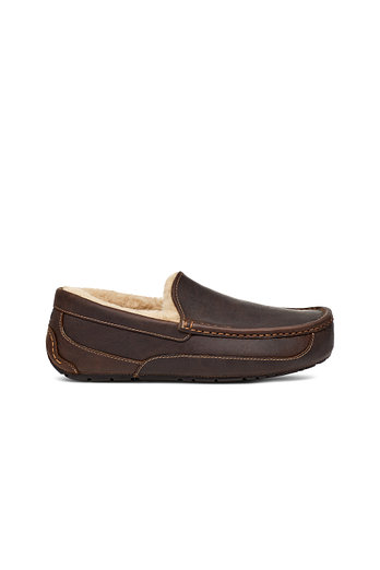 UGG [MEN] 풀그레인 소가죽 아스콧 슬리퍼 (아스콧) | 신세계V
