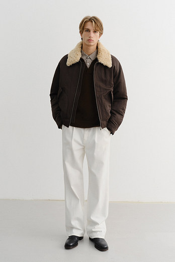 DUNST UNISEX FLIGHT PADDED JACKET BROWN_M_UDJU5D125W2 | 신세계V